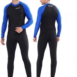 Men's Black and Blue Rash Guard